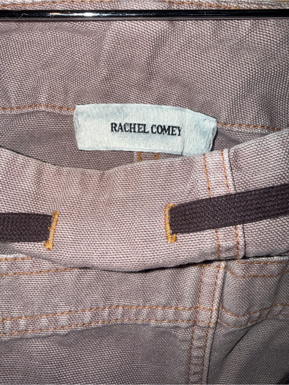Rachel Comey Wide Leg Pants in Dusty Mauve - Picture 6 of 7